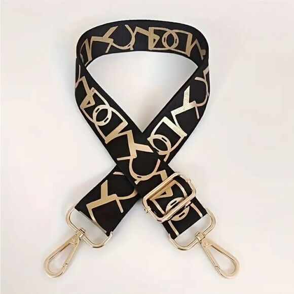 Adjustable Crossbody Bag Strap, Fashion Geometric Pattern Strap a… - Picture 4 of 5